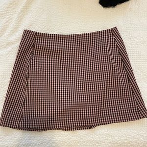 Checked mini skirt from urban outfitters